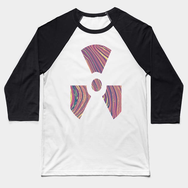 Marbled Geode Baseball T-Shirt by RoxanneG